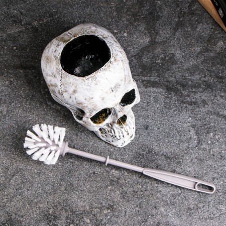 Skull stand "Skull" 16x15x22cm (Yershik Plastic)-3