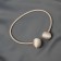 Picking for curtains "Balls", d = 3 cm, 40 cm, milk color