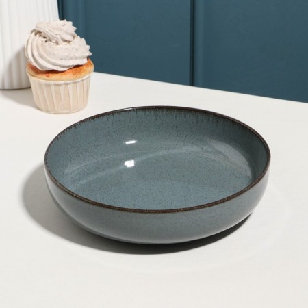Pearl salad bowl, d = 20 cm, 900 ml, blue, porcelain
