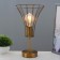 Board Lamp "Chilly" E27 40W gold 18x18x29cm Risalux