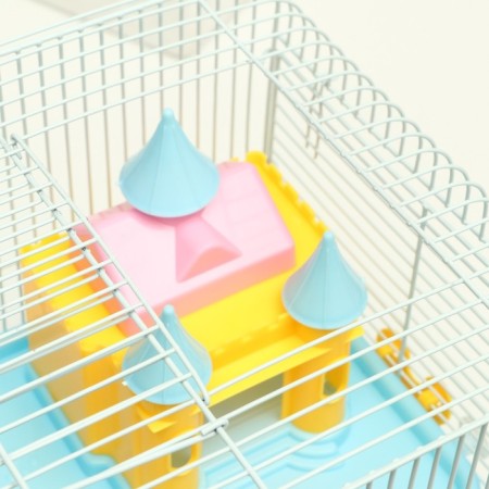 A cage for rodents "Pigzon" with a lock, 31 x 24 x 27 cm, blue-7
