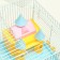 A cage for rodents "Pigzon" with a lock, 31 x 24 x 27 cm, blue