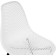 Metal frame chair Vero metal/plastic, black/white 47x52x84 cm