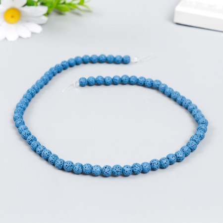 Beads for aromatherapy with the hole "Racial. Royal blue" d = 0.6 cm set 60 pcs