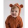 Children's overalls with MOWBABY BALOO ears, height 86 cm, brown color