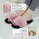 Women's slippers with an open nose size 41-42, peach color