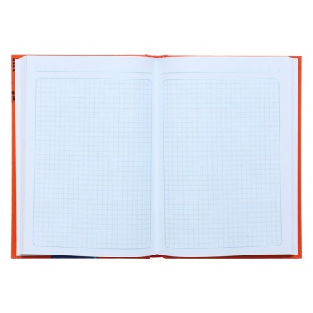 College-wiper in a solid cover 7BC, A5, 120 sheets, anime cyberpunk. Neon, Blok in a cage, glossy lamination-3
