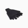 Gloves double, black color, rr 22