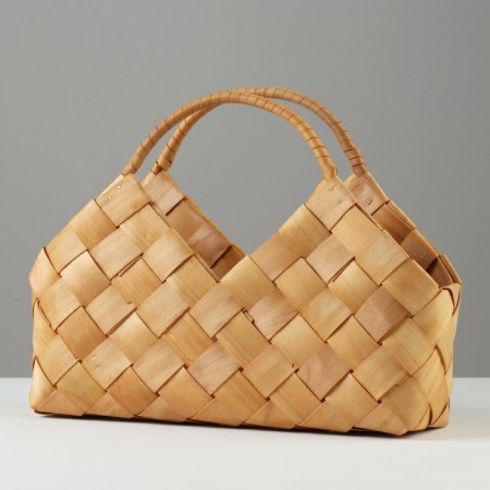 Wicker basket, 34 x 12 x h12.5/21/25 cm, sequoia