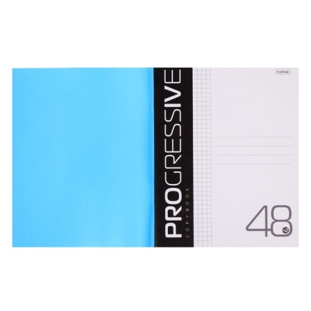 Notebook of 48 sheets in the Progressive cage is blue, plastic cover, block 65 g/m²-1