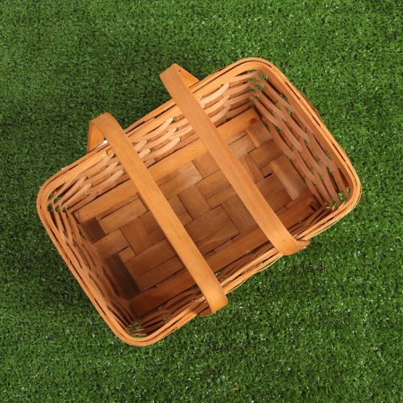 Basket "Lukoshko", 31.5 × 21.5 × 12/25.5 cm, nut, veneer-3