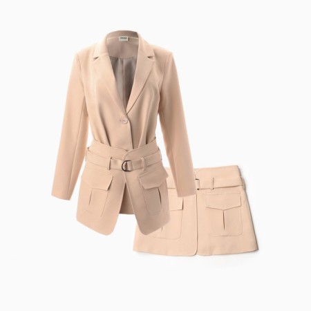 Women's jacket Minaku: Casual Collection Sand color, river 44-7
