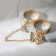 Set of rings 2 pieces "trend" is light, color of gold, dimensionless