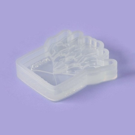 Silicone Mold for candy and chocolate "envelope with tulips", 9 × 7.5 cm, the color is transparent-2