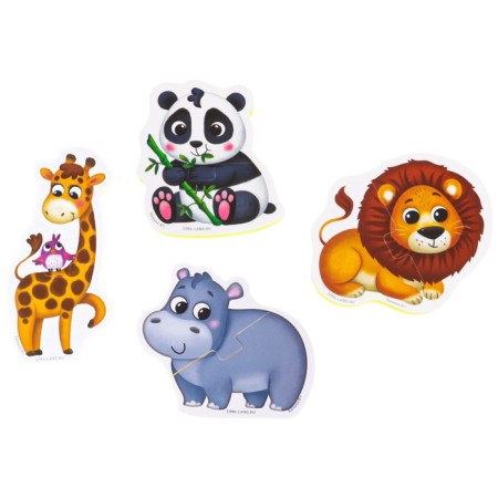 Soft puzzle for kids "collect animals", 20 puzzles, 40 parts, crumb I-7