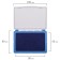 Brauberg table stamp pillow, 50 x 90 mm, blue