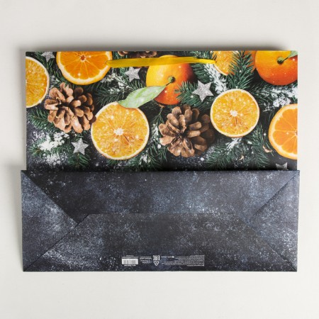 Laminated horizontal “Mandarins” laminate, XL 49 x 40 x 19 cm, New Year-3