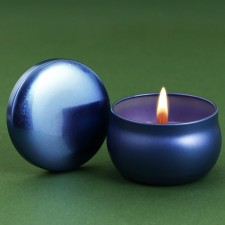 A candle in an iron jar made of soy wax “wonderful aromas”, lavender aroma, diam. 6 cm