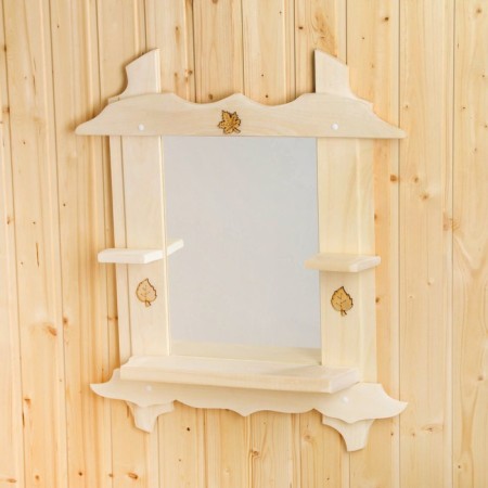 Mirror with shelf, 55x45 cm