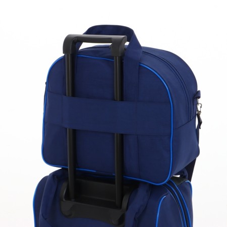 Small Small 20 "with a bag, a lightning department, an external pocket, with an extension, the color is blue-12