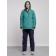 Ski suit female winter, size 58, green color