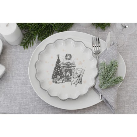 Serving share "Hugge", d = 20 cm, white color-5