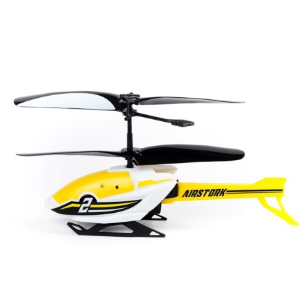 A helicopter on the Flybotic Air Stork radio control, two -channel, yellow color-4