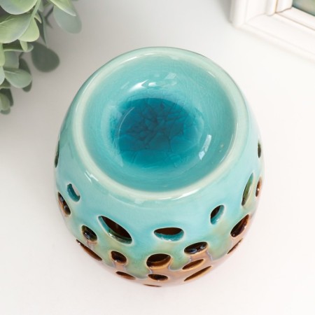 Aroma lamp ceramics "Bubbles" mix 11x10x10 cm-3