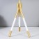 Venice table lamp E27 40W white-gold 28x28x50 cm Risalux