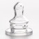 A nipple for a bottle, +0Met., Slow flow, orthodontic, classic throat 35mm.