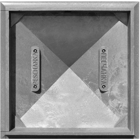 PPK cap to a column column, 2 × 2 bricks, 53.5 × 53.5 × 4.3 cm, graphite, “flexible tile”-5