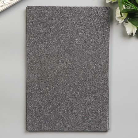 Foamiran "silver shine" 2 mm format A4 (set of 5 sheets)-1