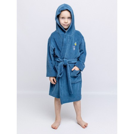 Baby robe, height 110 cm, dark blue color-4