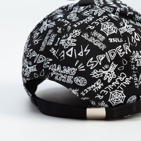 Minaku cap with inscriptions, black color, rr 58-4