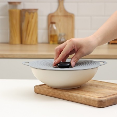 Universal share, silicone, d = 20 cm, gray color-6