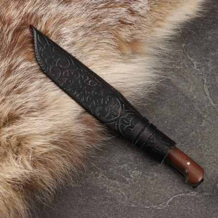 Knife Pchak Sharkhon - Chirchik, Textoline, Erma, Garda Brass, 95x18 (11-12cm)-3