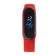 Watch is an electronic watch, silicone strap, red