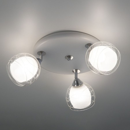 Citilux “Samba” CL158131, 36x36 cm, 3x75W, E27, black and white color-5