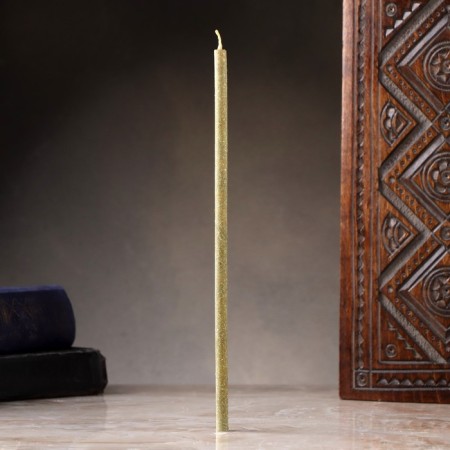 Honey magic candle with fern and clover to achieve the goals "Fortune", 12 sh-1