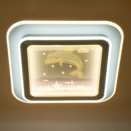 Luer with Delphus "Dolphin" LED 160W White 49x49x7.5 cm Bayerlux-4