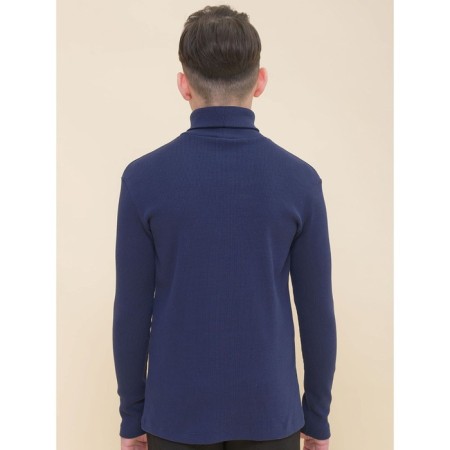 Turtleneck for a boy Pelican, height 128 cm, dark blue color-3