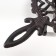 Standing for a heating candle for 1 candle of cast iron "hearts" with a handle 4x14.5x21.5 cm