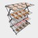 Ground for glazing and cooling confectionery, 4 tiers, 43.5 × 25.5 × 8 cm, black color black