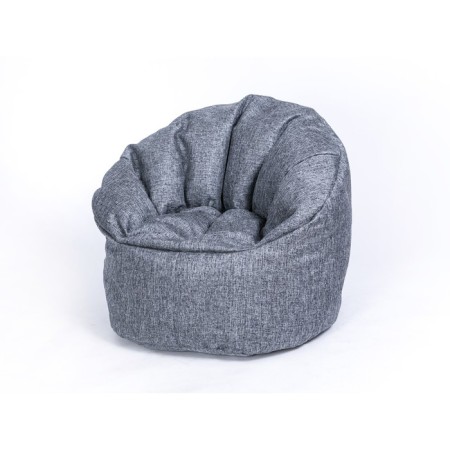 Handwheel armchair "Relax lux", gray color, horn-1