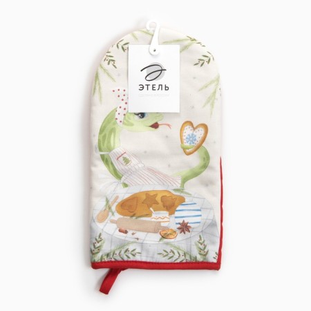 Mittens and Open Ethel "hostess" 15x28cm, sarzha, 100% HL, Vatin 250g/m2-3