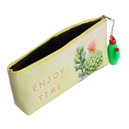 School Penal on a zipper, with a suspension, "flowers", mix-5