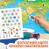 Set "Journey around the Earth": 6 books, map of the world, passport, stickers