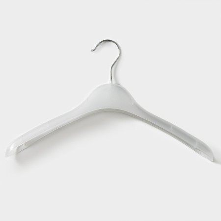 Shoulders - clothing hanger, 38 × 23 cm, transparent color