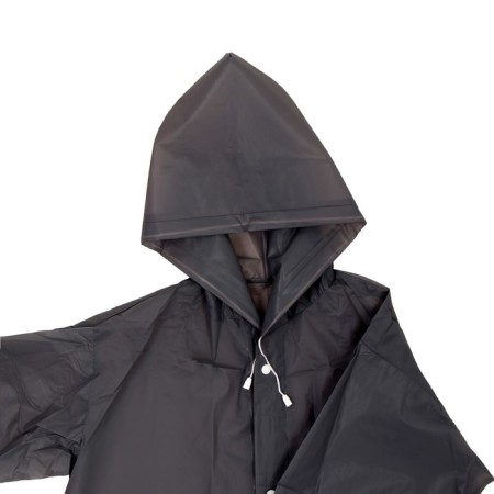 Children's raincoat with reflective stickers, height 120-160 cm, gray-2