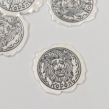 Decor Metal for creativity "Printing Press. King" 3x3 cm